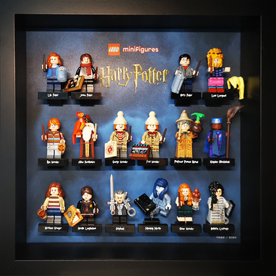 包邮礼物积木收纳相框适哈利波特抽抽乐LEGO71022乐高71028人仔4