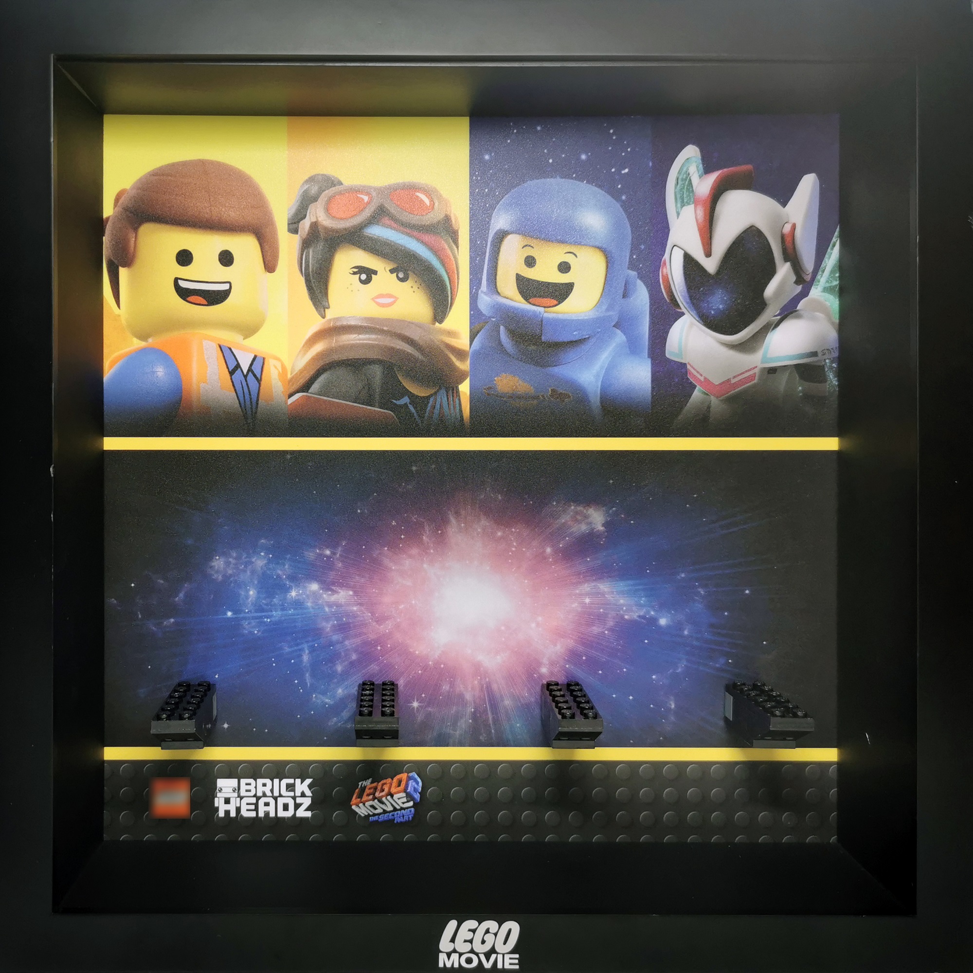 创意收纳相框适用乐高大电影41634 41635 41636 41637大方头仔