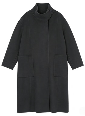 【高奢大上新】秋冬温柔风气质款韩版女装双面呢大衣64102