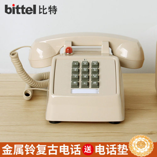 比特25T金属铃声经典复古电话机