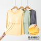 产后喂奶睡衣月子服打底衫 孕妇哺乳单件上衣莫代尔上翻式 薄款 夏季