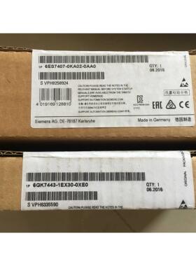 询价全新原包装6GK7443-1EX30-0XE0德国进口6GK7 443-1EX