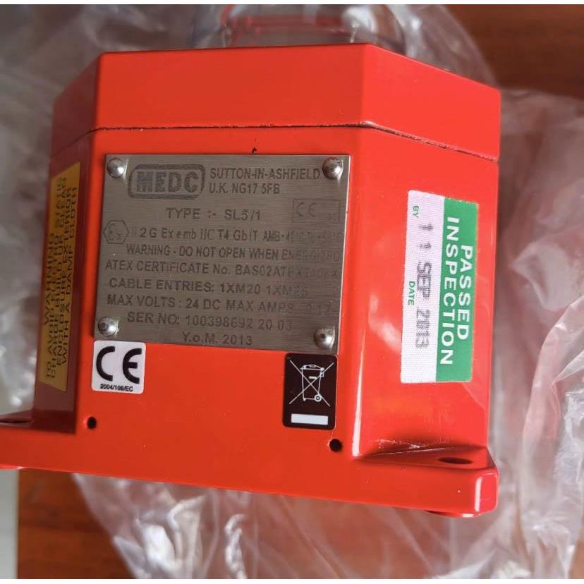 询价MEDC全新原装进口防爆报警灯，U.K.NG17 5FB TYPE