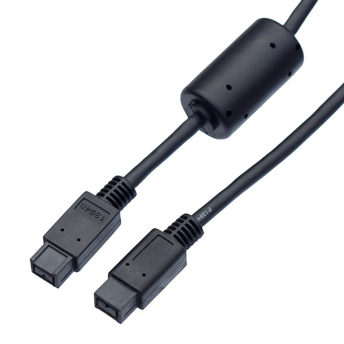 1米 FireWire 800 IEEE- 1394B   9pin to 9pin连接线 带磁环