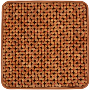 AAS桃核坐垫汽车夏垫手编桃胡核桃坐垫山楂子木珠子红酸枝花梨木