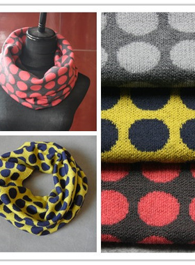 超值特惠JN布衣 厚实保暖 文艺波点羊毛围脖（2条包邮）