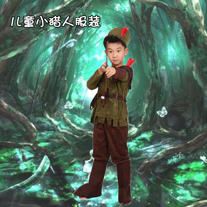 儿童话剧人物服装童话故事cos猎人小矮人白雪公主表演衣服演出服图片