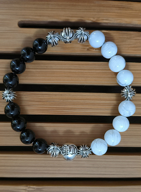 克罗男女合金欧美小众手链八星