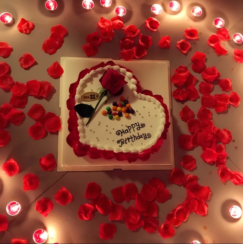 婚庆婚礼婚房氛围布置绢花撒花