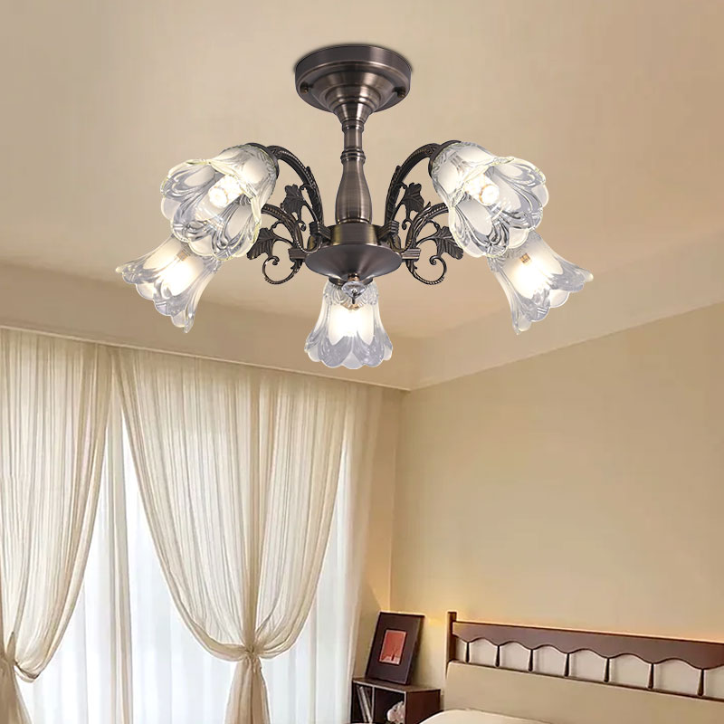 青古铜色仿古枝型吊灯可改110V