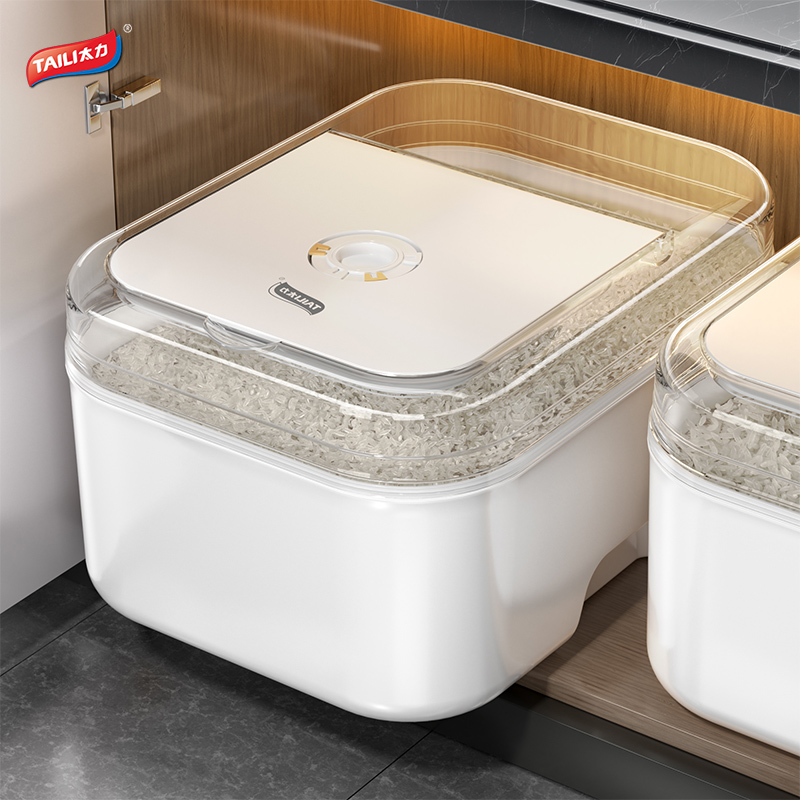 新疆包邮太力米桶防虫防潮密封家用粮桶装米缸食品级大米收纳盒面