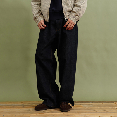 冈山赤耳牛仔裤男女款直筒裤子