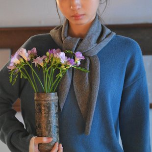 WITHSUUGAR|山羊绒羊毛针织三角巾