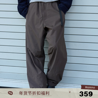 随性松弛感！棉锦轻户外休闲裤