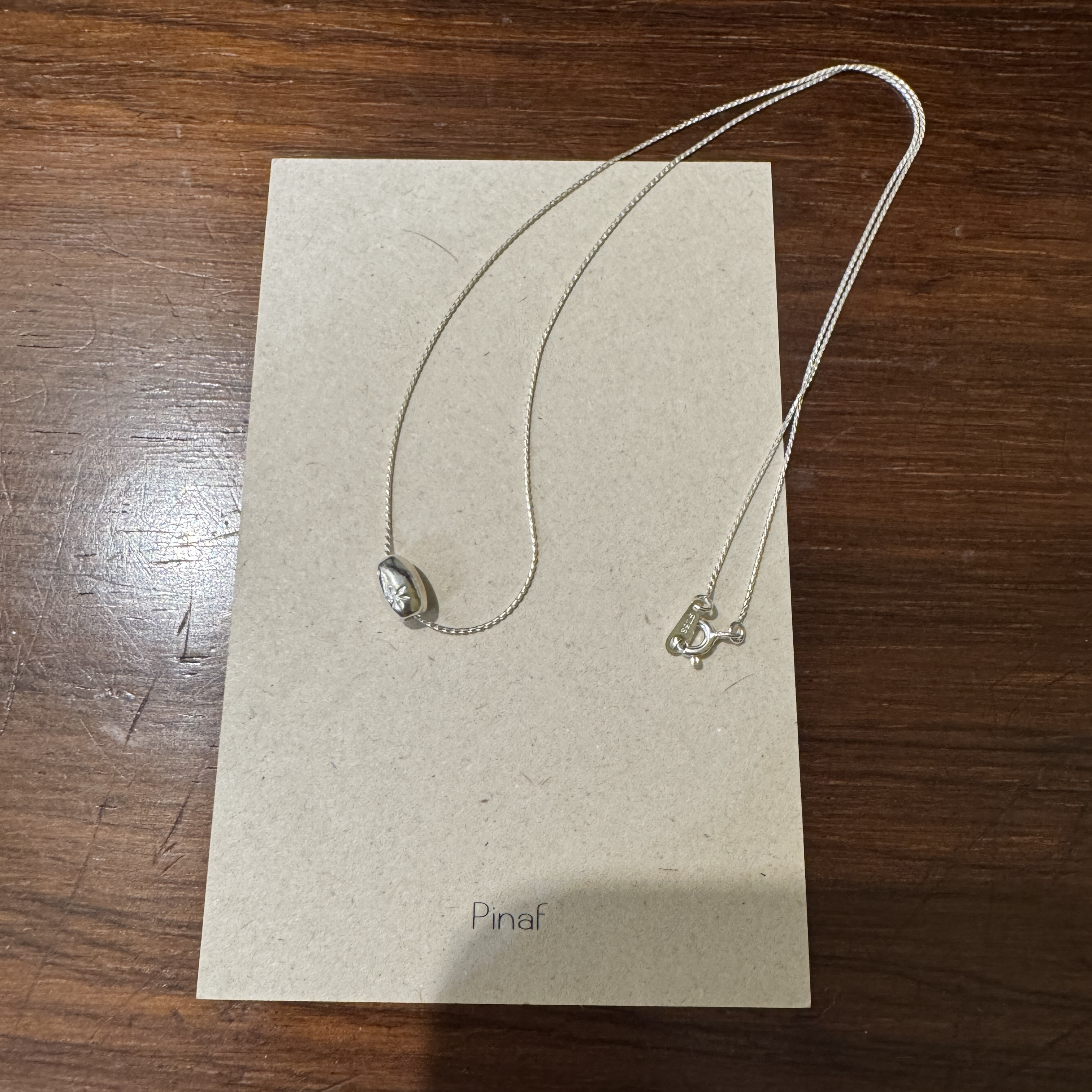 韩国pinafs925银锁骨链小众设计