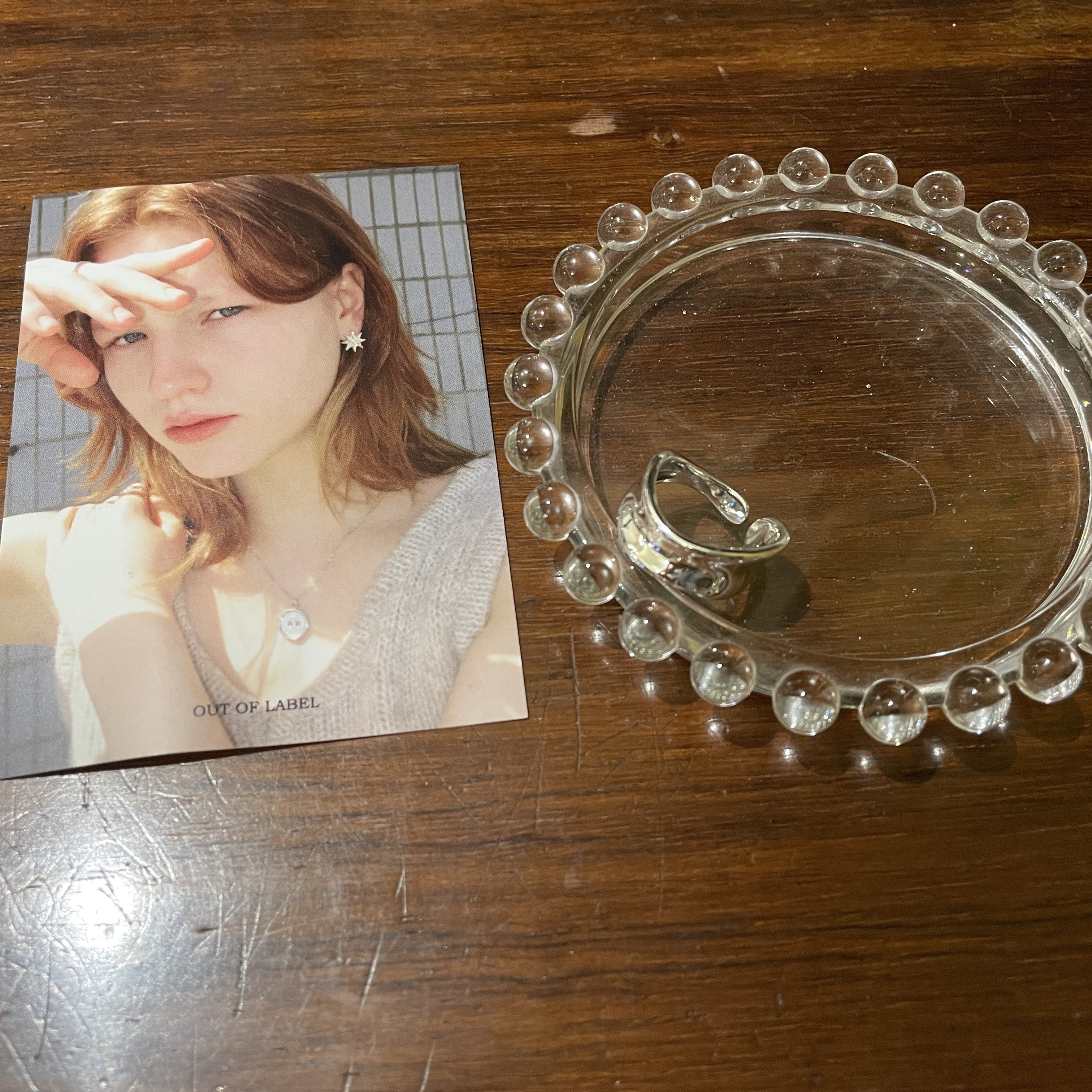 开口戒指outoflabel通体纯银