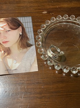 自制out of label通体S925纯银不规则切面开口戒指happyrim推荐