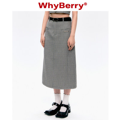 修身半身裙WhyBerry西装裙