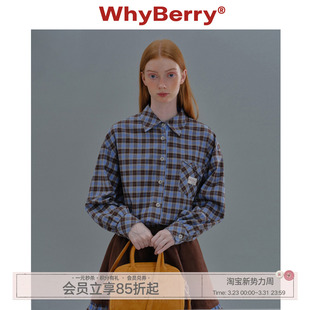复古撞色格纹衬衫 甜茶日记 24AW WhyBerry