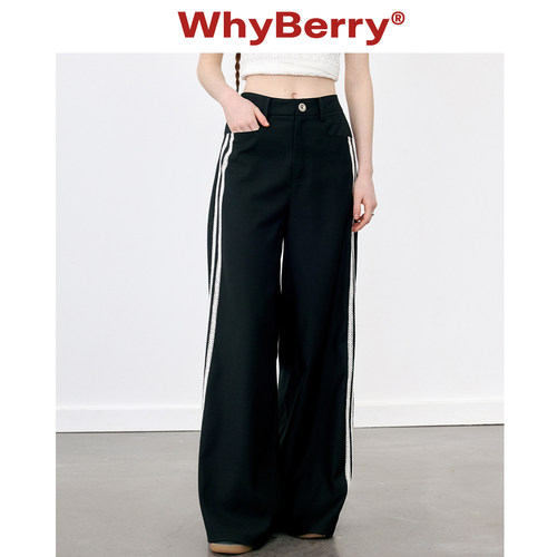WhyBerry少女感直筒西装裤
