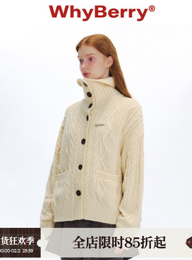 WhyBerry 24AW“悠长秋日”韩系毛衣开衫外套针织上衣女秋冬/现货
