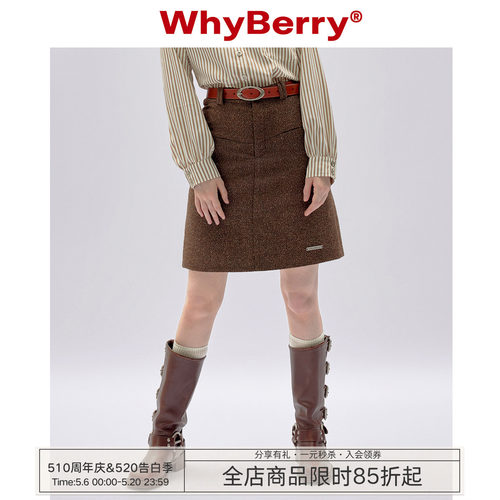 WhyBerry少女短裙半身裙