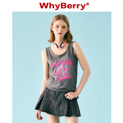 短款WhyBerry印花背心