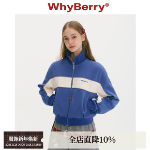 美式 复古回溯 棒球服时髦短外套拼接卫衣秋冬 25AW WhyBerry