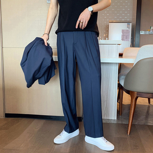 韩垂感宽松阔腿裤休闲西裤 K165/P80 控115图片