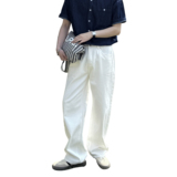 纯色宽松休闲直筒白色牛仔裤N07/P85控135，男装牛仔裤，电商A242