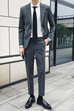 轻熟风色织质感面料男士修身休闲西装西服X113/P165控195，男装西服套装，电商A242
