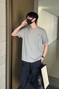 小字母印花圆领短袖T恤 ST83/P48 控78图片