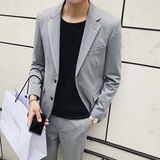 轻熟风色织质感面料男士修身休闲西装西服X113/P165控195，男装西服套装，电商A242