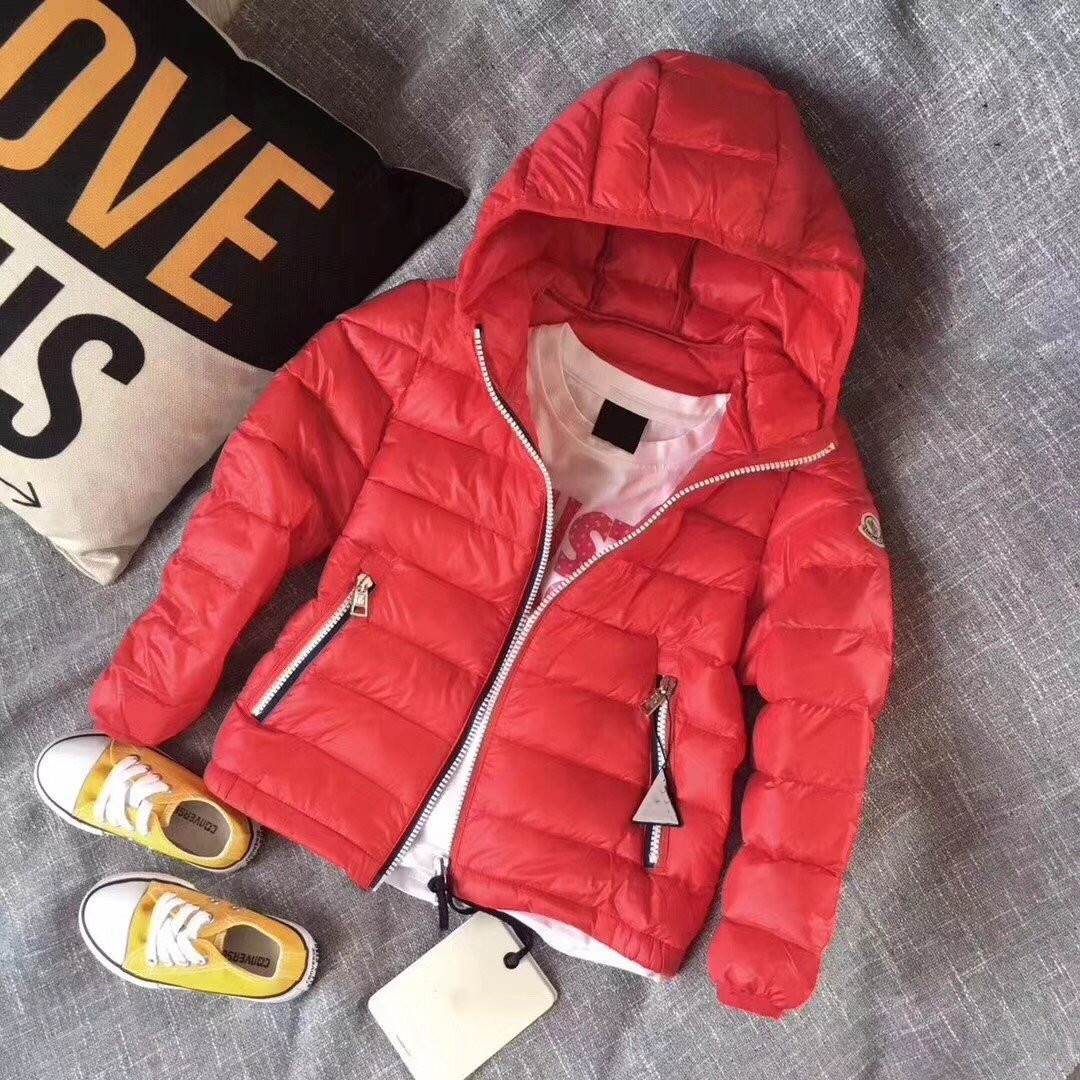 外贸蒙家纯色轻便休闲潮牌羽绒服