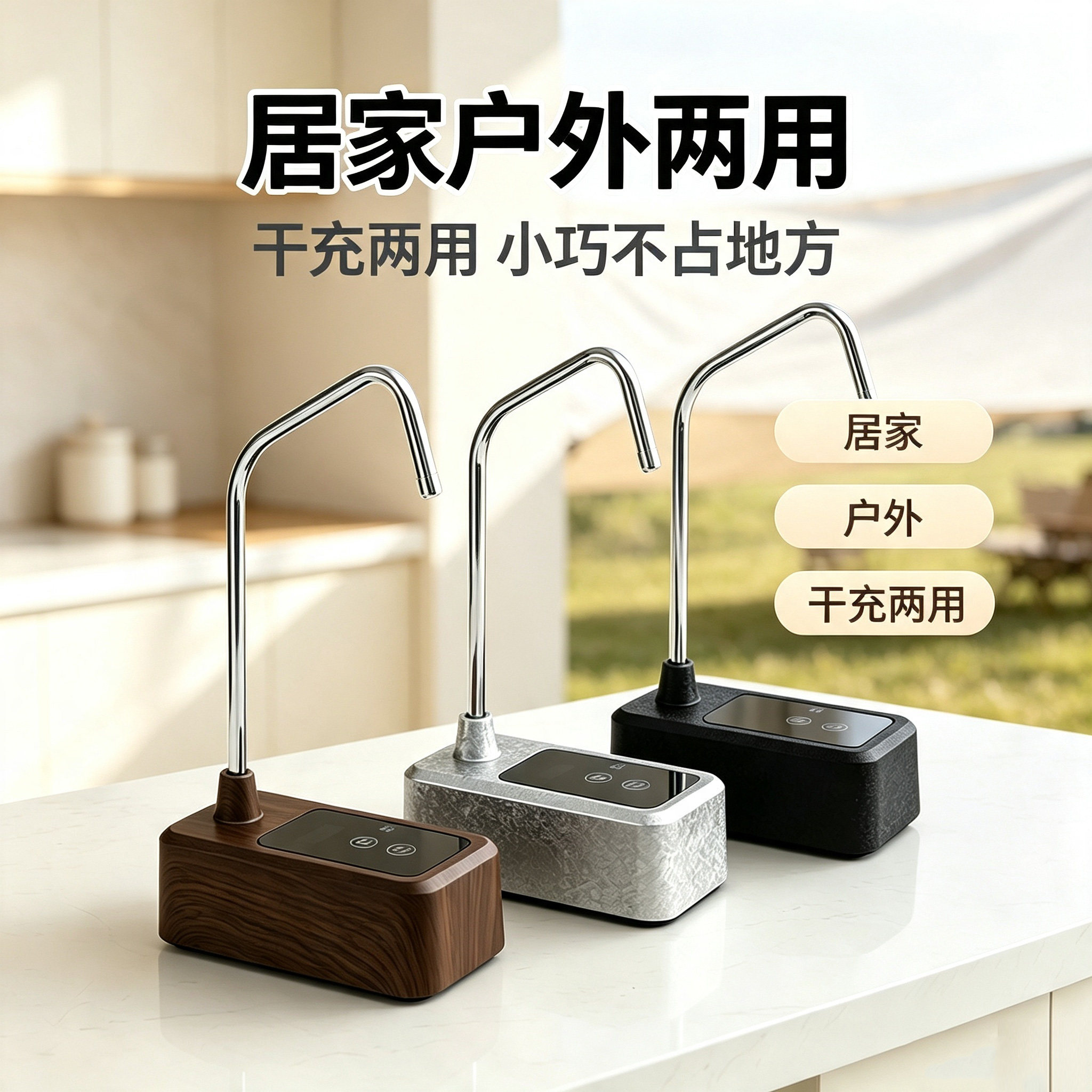 自动上水充电干充两用便携抽水器