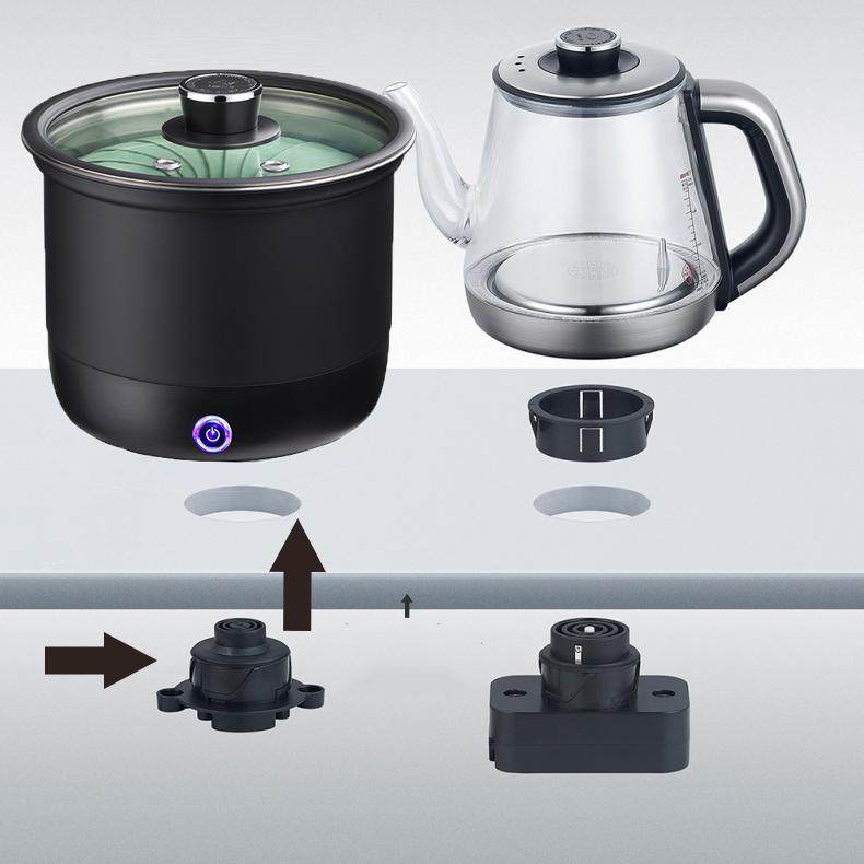 岩板茶台专用消毒锅带开关茶几嵌入台面煮杯锅茶洗带盖整套,餐饮具,茶道/零配,淘宝优惠券,粉丝福利购,淘宝优惠卷