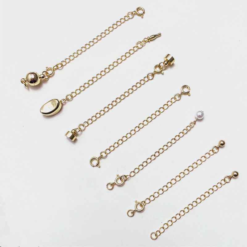 手链加长项链延长链手链diy配件调节链条接长镀18K金安全链元宝扣,饰品/流行首饰/时尚饰品新,链条,淘宝优惠券,粉丝福利购,淘宝优惠卷