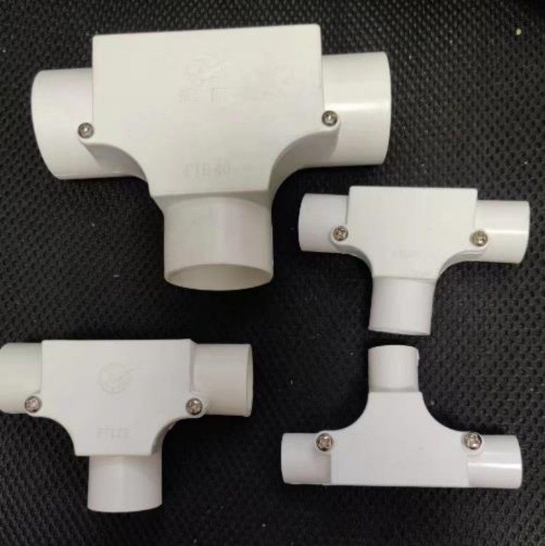 honyar鸿雁pvc管子配件25就是1.寸带盖三通fte25t