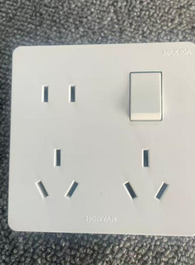 鸿雁86型一开八孔插座86Z323AK11一开三二三其中开关是单控