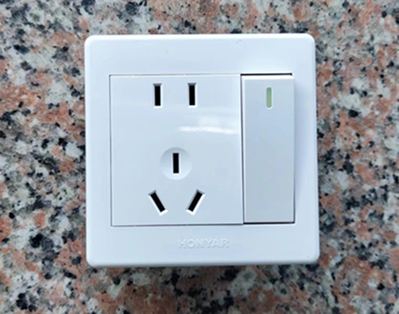 鸿雁美易x3一开双控带五孔插座新国标 X3-86Z223AK12Y10B 重复下