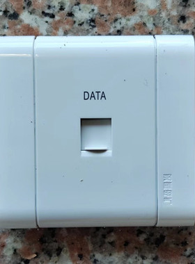 鸿雁86型康居I型电脑插座含超五类电脑模块A86ZDTN8NI