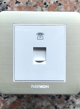 鸿雁Tiber.TB/四芯电话插座/TB86ZDTN6-4I