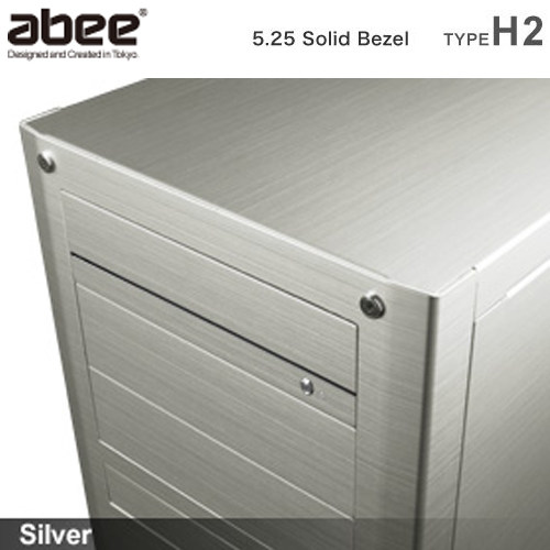 日本制造 日本ABEE机箱光驱挡板 5.25 SolidBezel H2 钛银