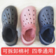 加绒洞洞棉拖鞋 室内外包头 潮毛绒棉鞋 男女保暖秋冬季 防滑外贸大码