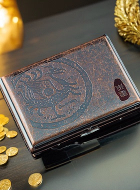 正品双枪四神兽之朱雀16支纯铜复古烟盒创意