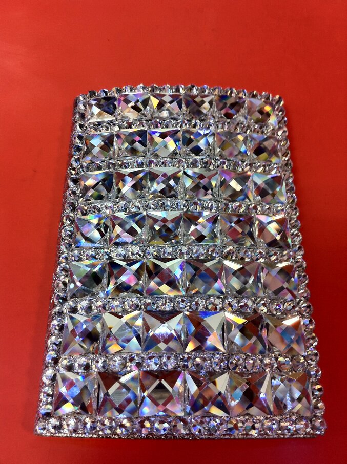 包邮新款韩国水晶镶钻名片盒 时尚水钻创意男士女士商务名片盒/夹