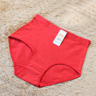 专柜正品 尔菲丝 彩棉内裤 女中高腰收腹内裤 三角裤衩 网纱内裤