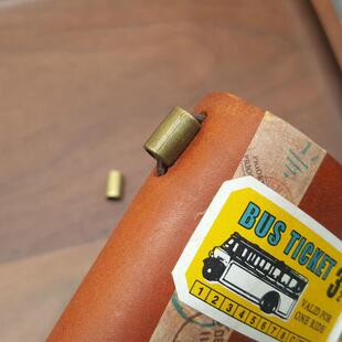 禾木家手帐 铅封铜扣铜管TN旅行笔记本手帐DIY配件替换装饰扣