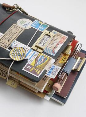 特价真皮旅行者笔记本手账本日记本牛皮手帐活页tn疯马记事本简约