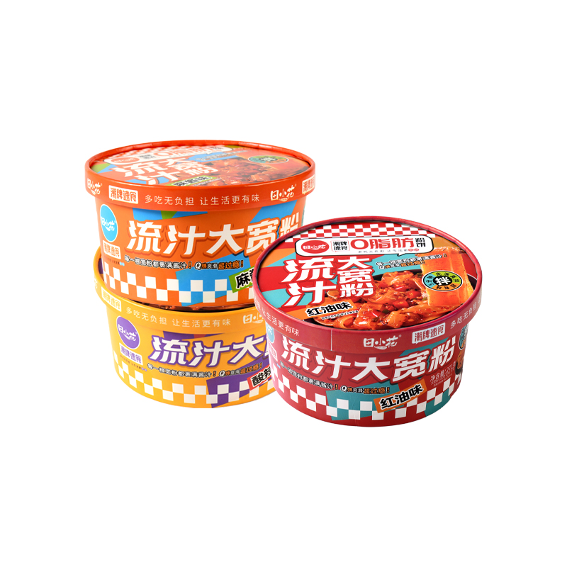 免煮冲泡田小花流汁大宽粉碗装速食免煮开水冲泡带调料办公室午餐